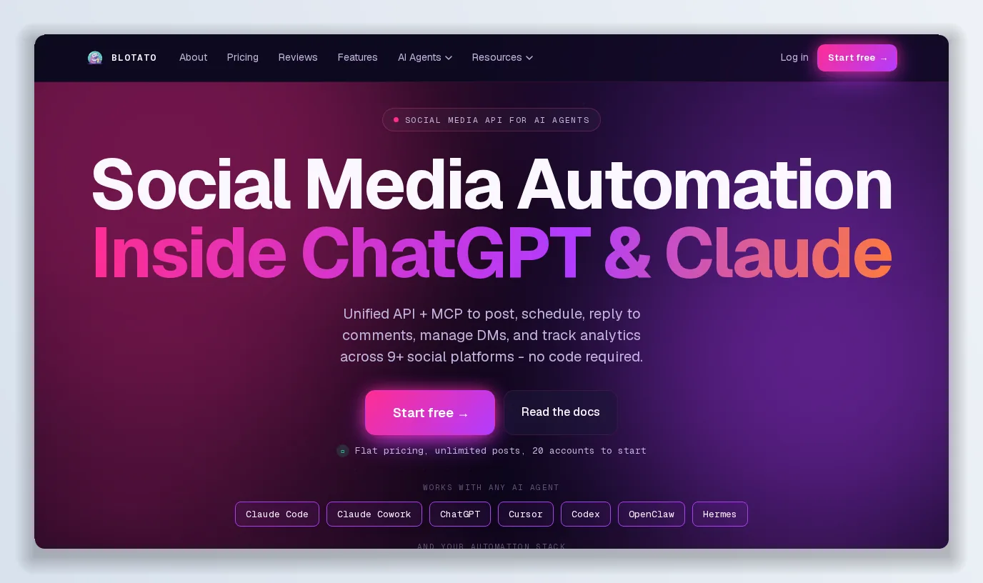 Tweethunter: Blotato Review 2026 for ChatGPT and Claude